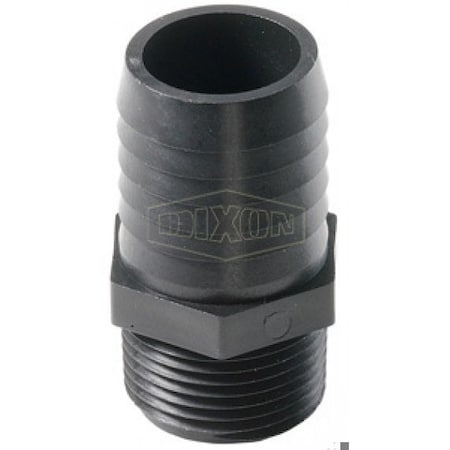 Dixon Tuff-Lite Insert, 1 x 3/4 in, Hose Shank x MNPT, Polypropylene PPN68